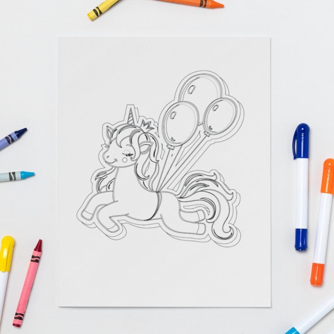 Unicorn Coloring Pages - Image 3