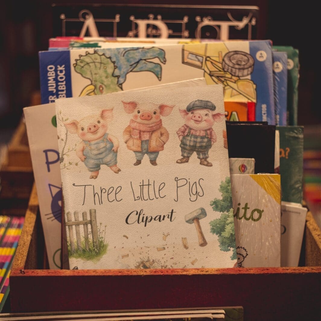 fairy tale clipart little pigs