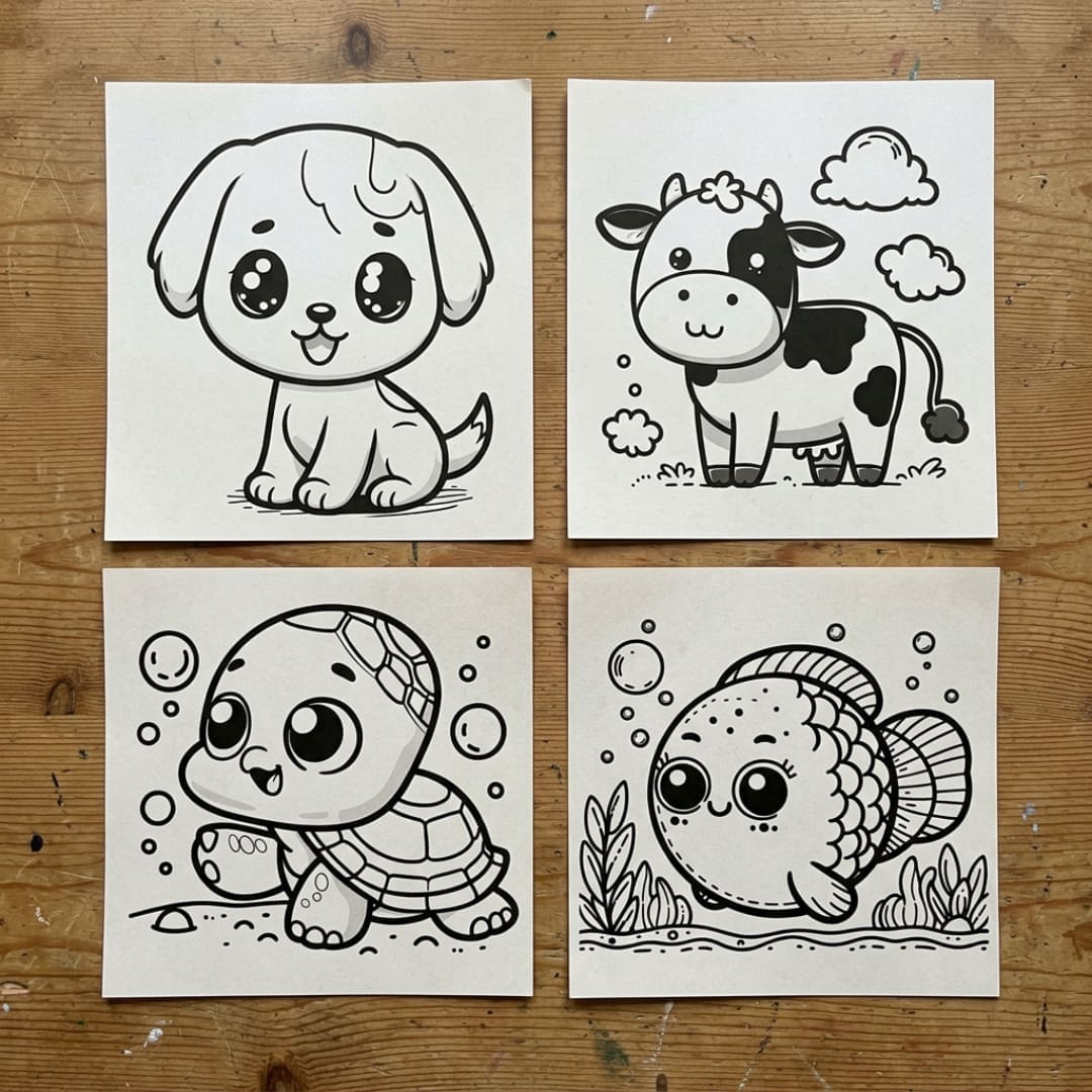 Baby Animal Coloring Pages - Image 4