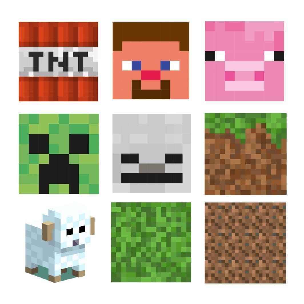 Minecraft Cubes Stickers - Image 2