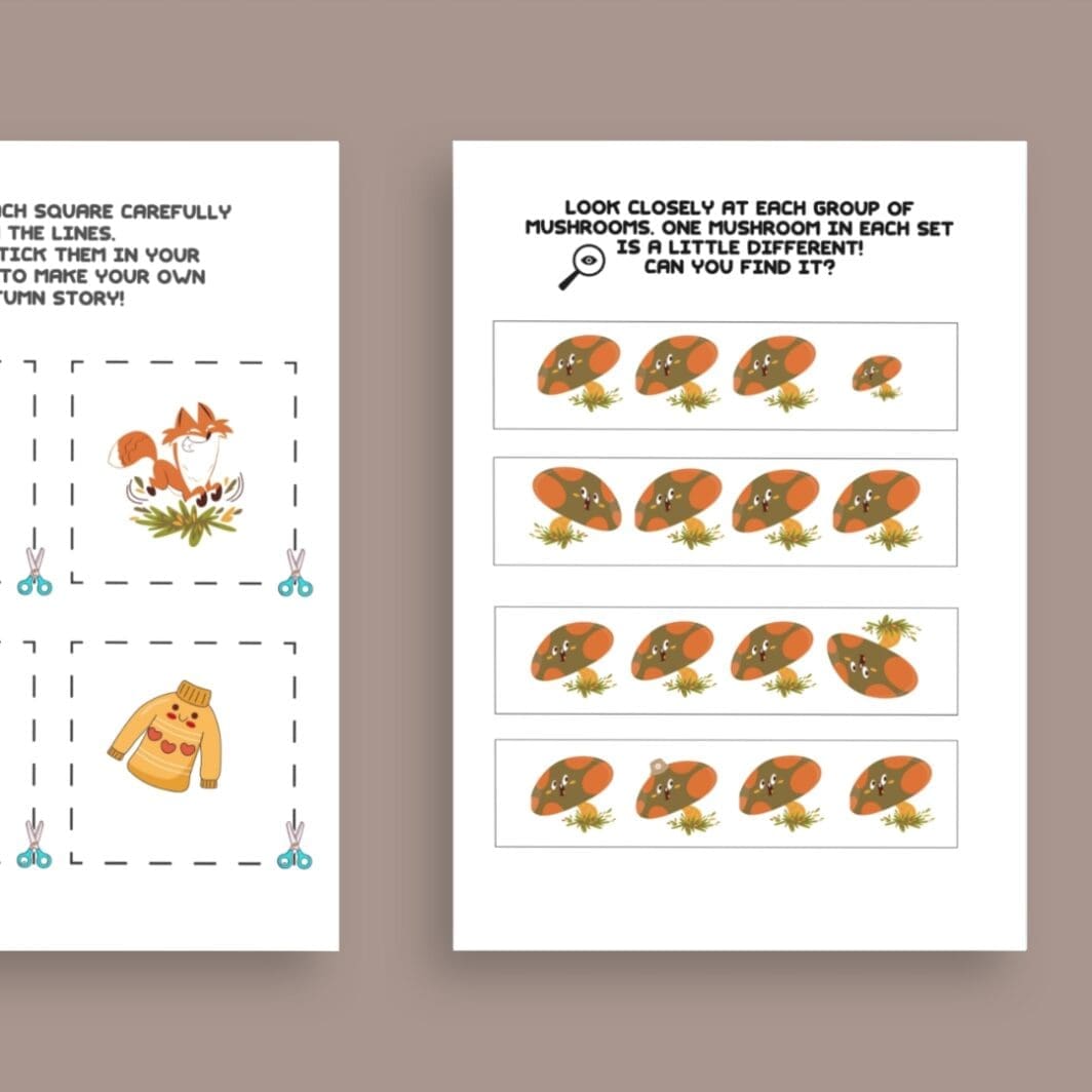 Autumn Friends Activity Sheets - Image 4
