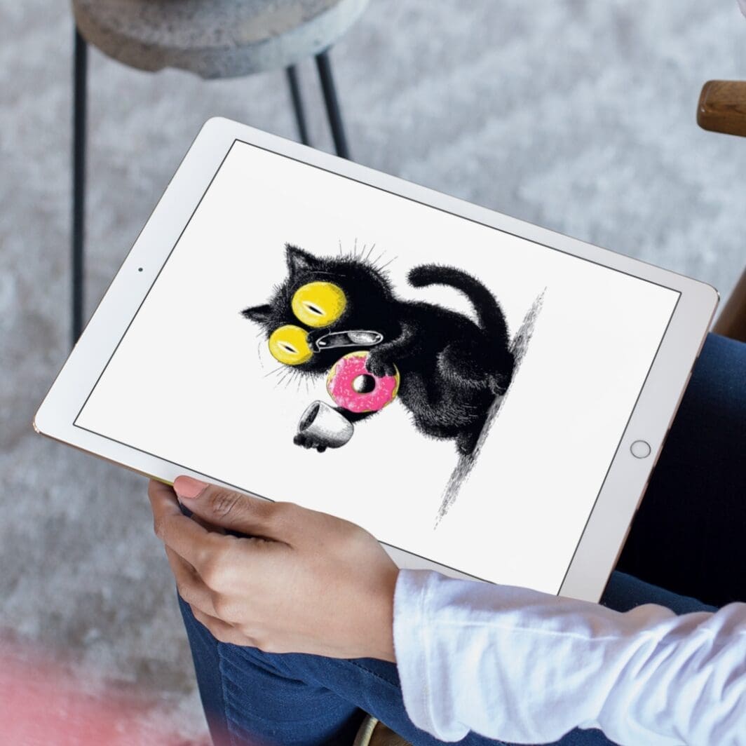 black cat stickers