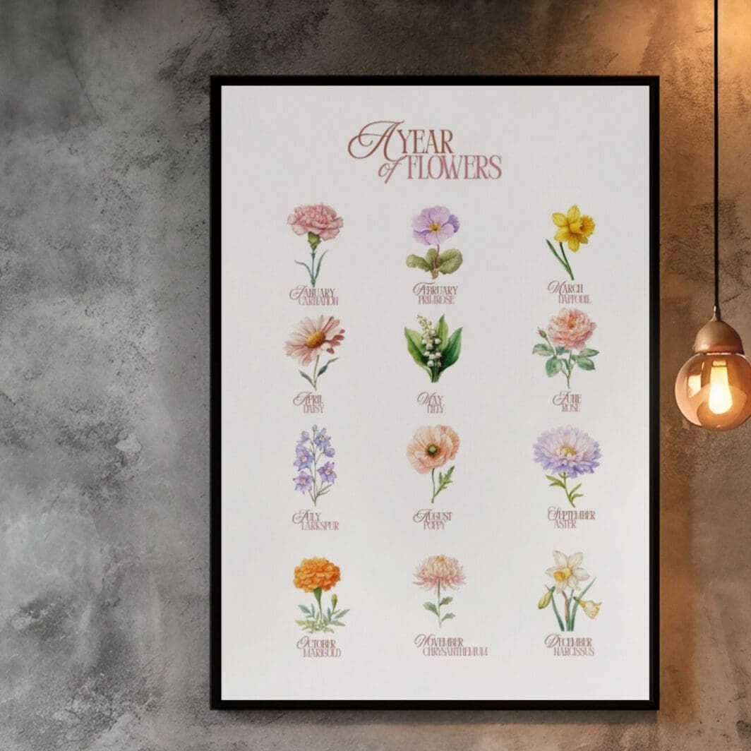 Which Flower Makes Your Month Poster - Image 6