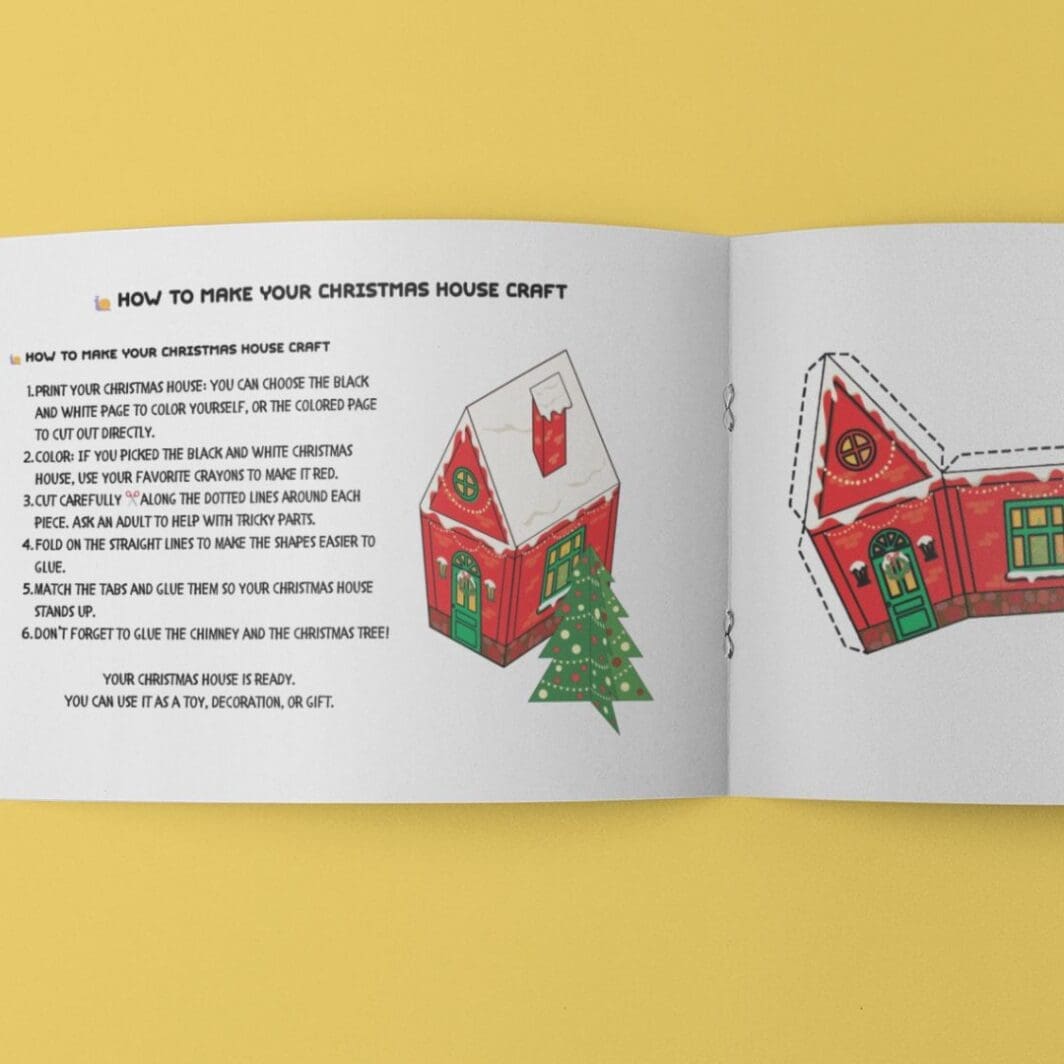 3D Christmas House Craft - Image 5