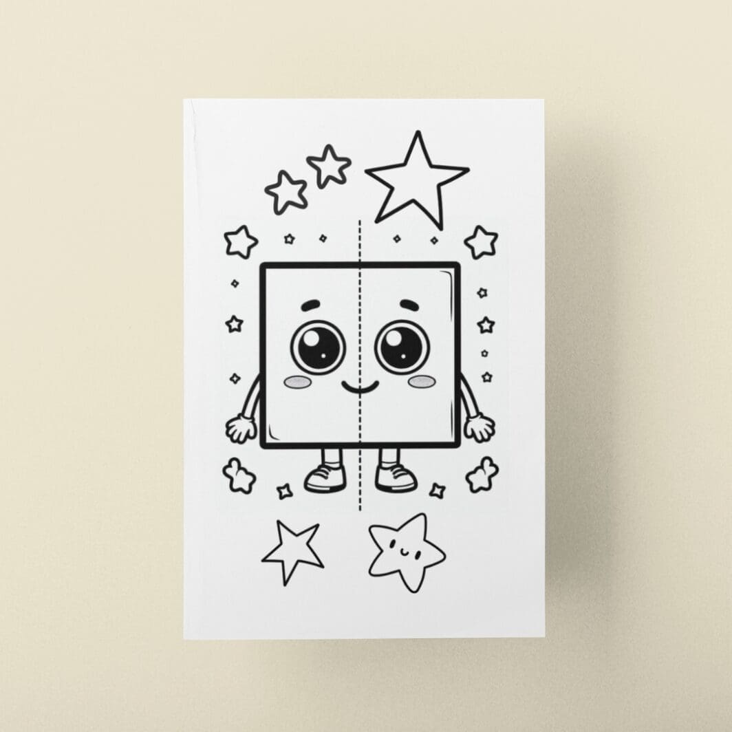 Cute Shapes Coloring Book - Image 4