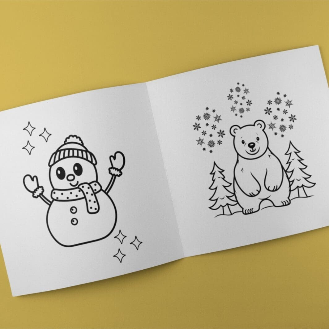 Winter Coloring Book - Image 4