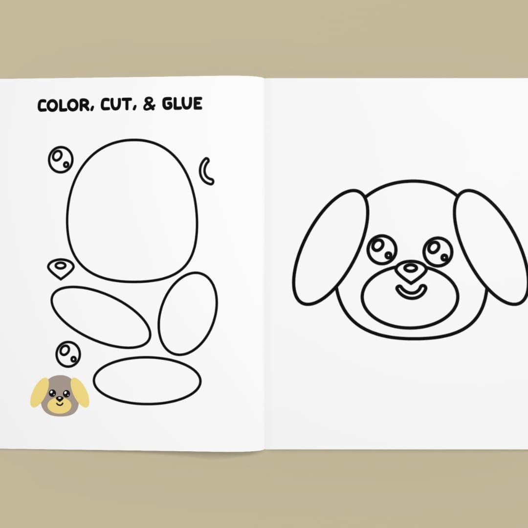 Color Cut Glue Puppy