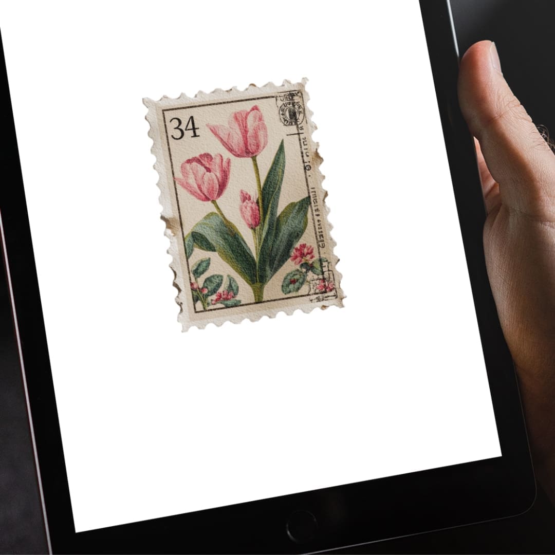 Vintage Flowers Stamps - Image 3