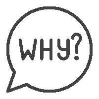 balloon why icon black and white