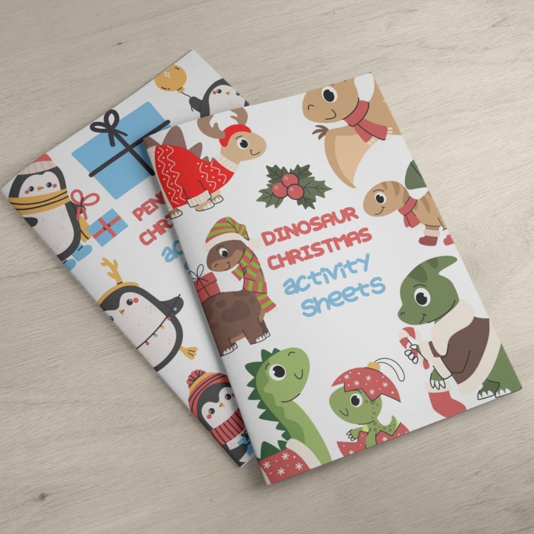 Dinosaur Christmas Activity Sheets - Image 4