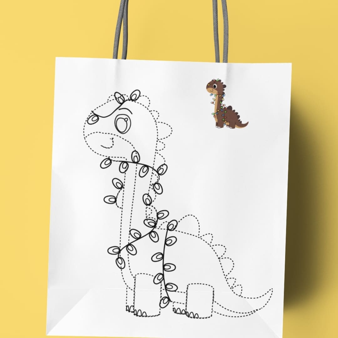 Dinosaur Christmas Activity Sheets - Image 5
