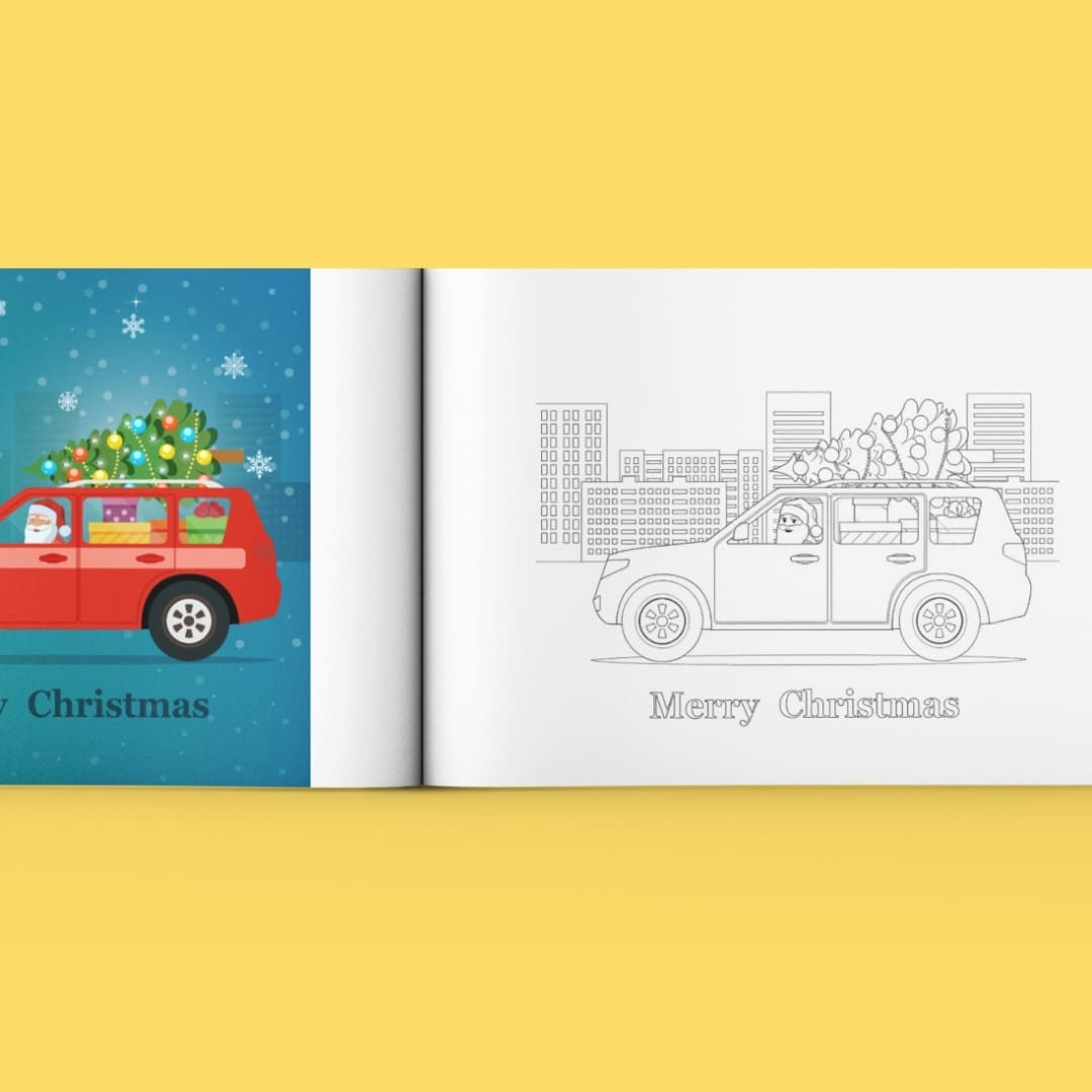 Happy Christmas Coloring Pages - Image 4