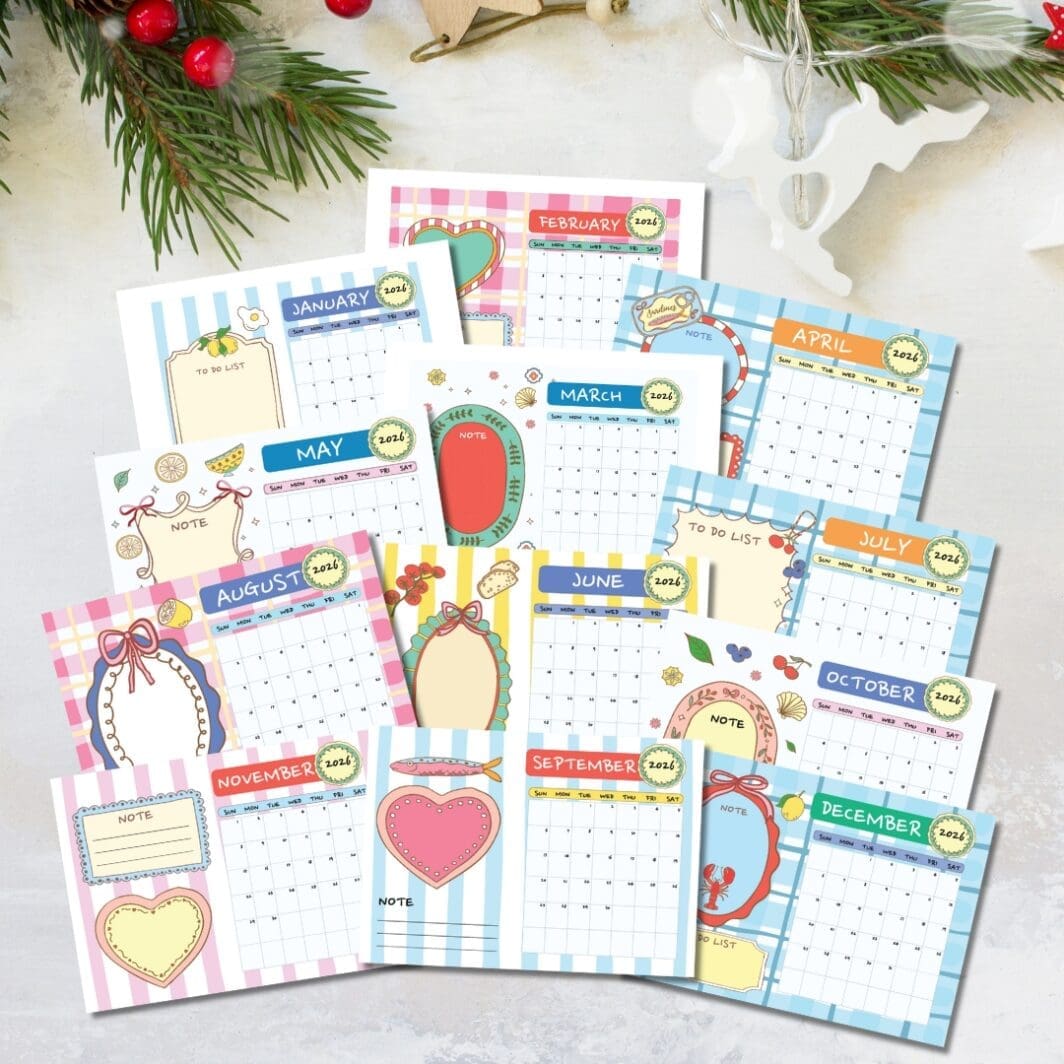Calendar Kawaii 2026
