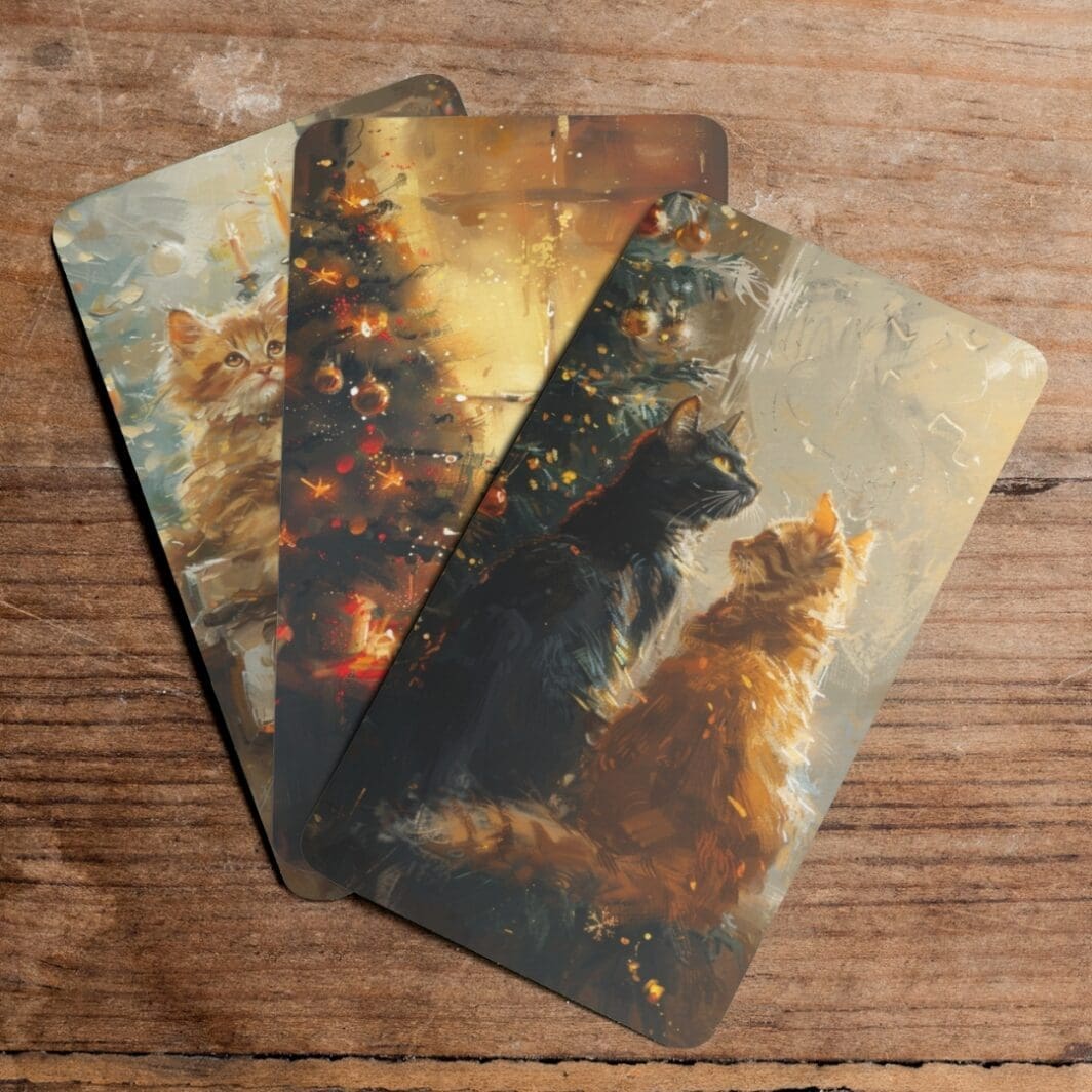 Oil Painting Cats Cards