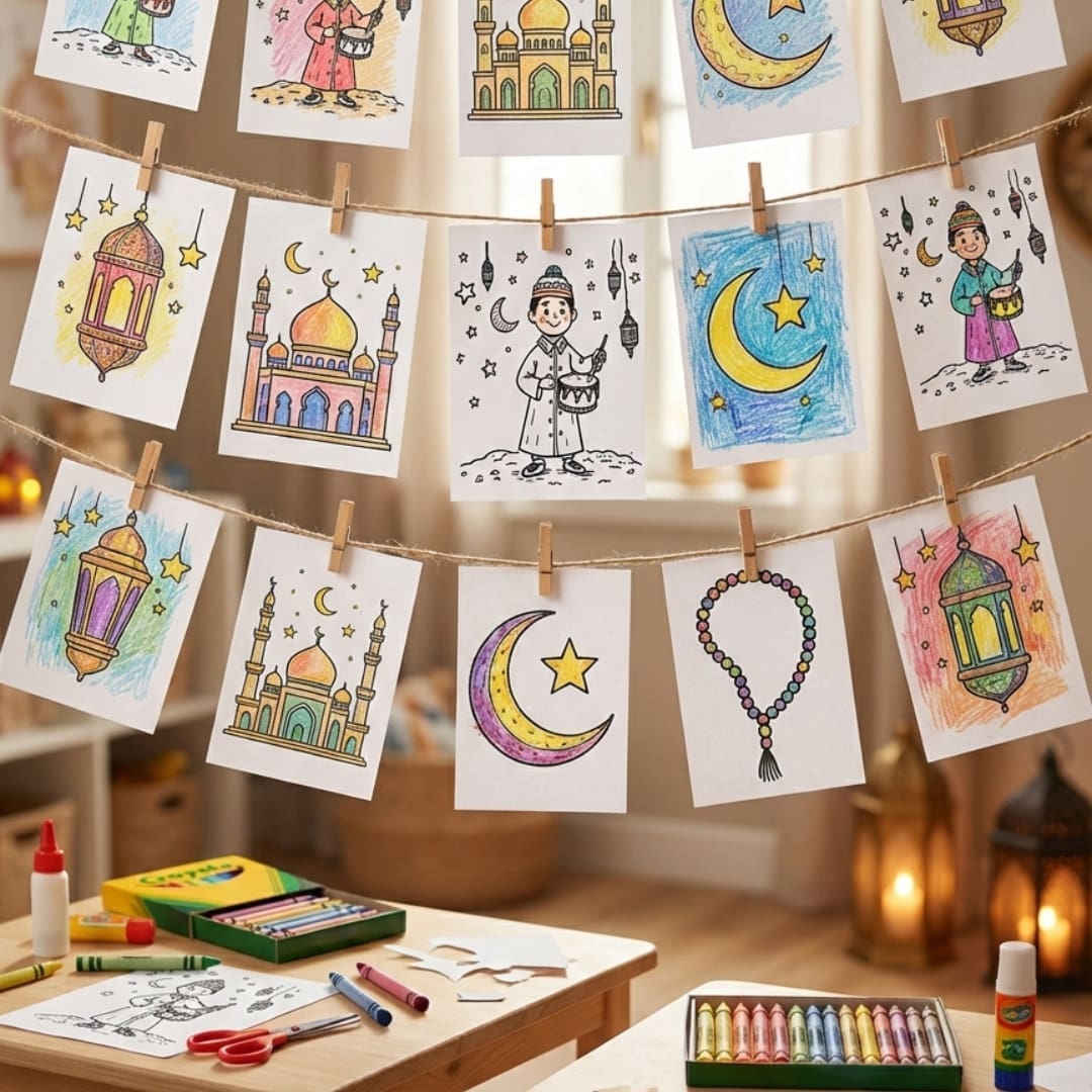 Doodle Ramadan Coloring Pages
