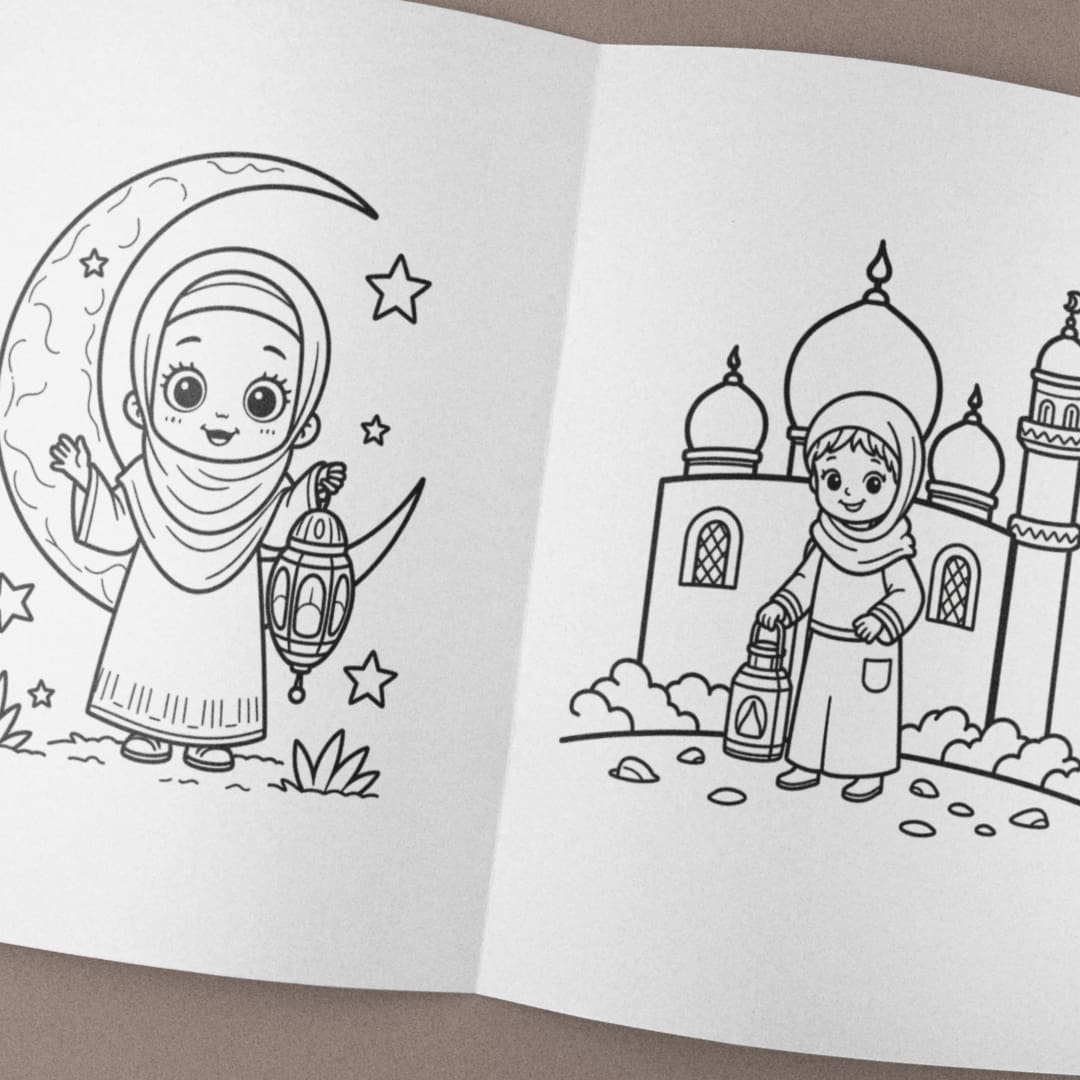 Ramadan Kids Coloring Pages - Image 2