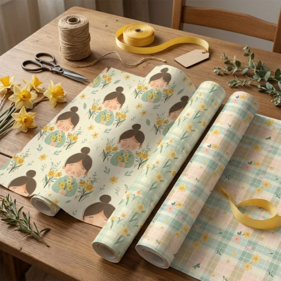 March Girl Energy Seamless Patterns