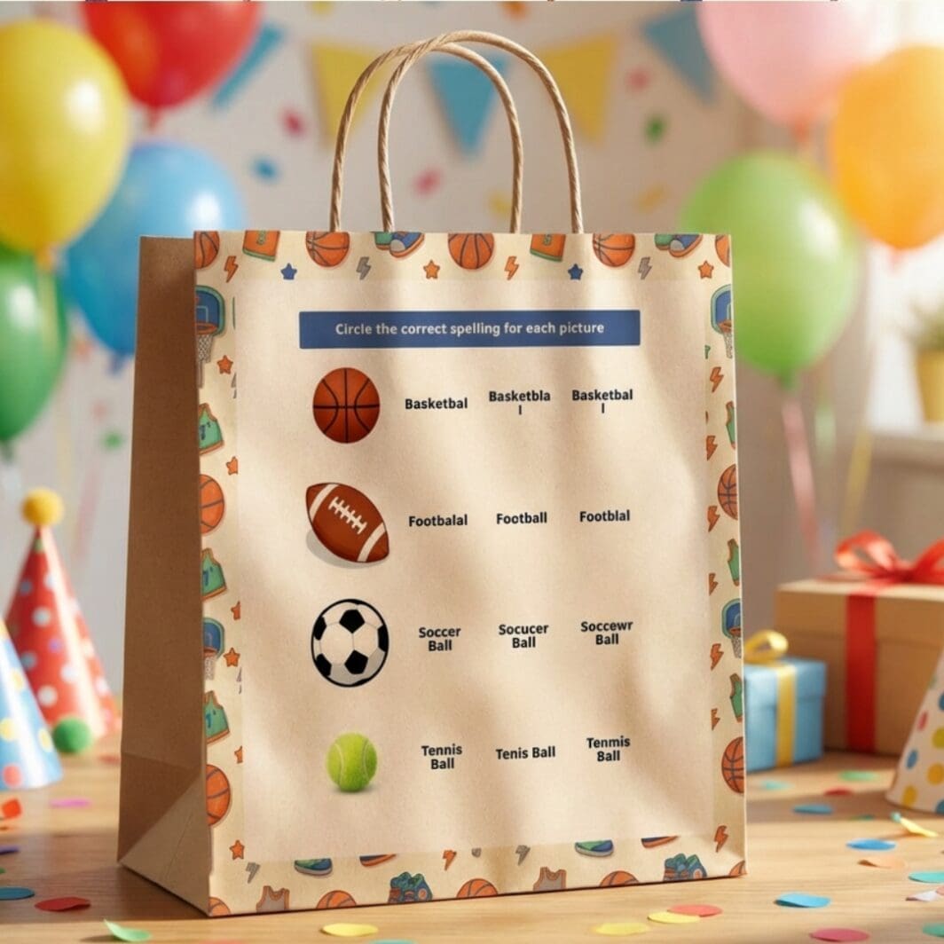 Hoops Champion Challenge kids puzzle book cover featuring colorful basketball theme with sudoku, mazes, math games, and word activities for children ages 8 to 10”