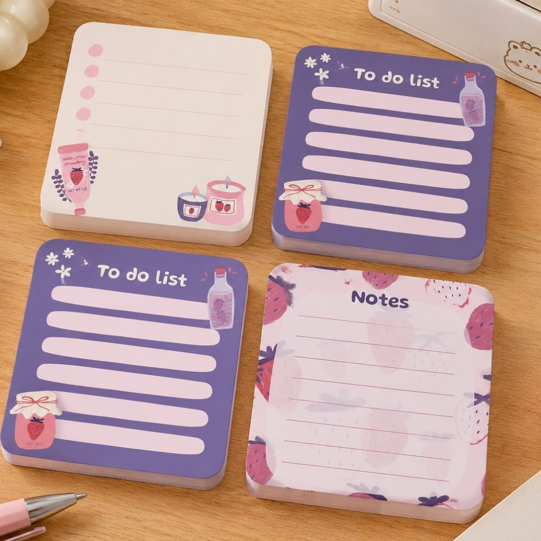 Strawberry Memo Notes