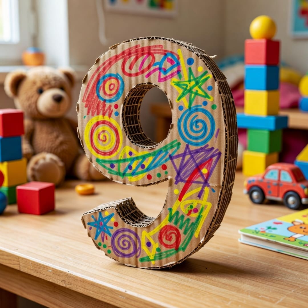 Printable 3D number box templates for birthdays and events, featuring DIY cardboard numbers 0 to 9 for party decorations, classroom crafts, and creative home activities.