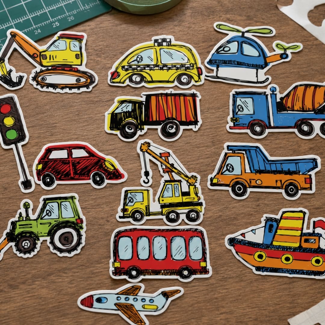 My First Vehicles Stickers - Image 2