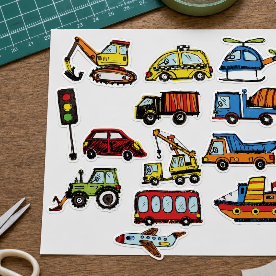 My First Vehicles Stickers - Image 3